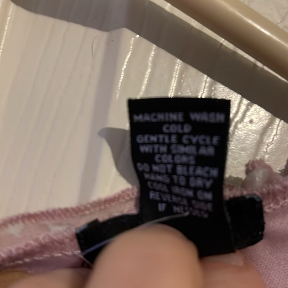 🔥Rue 21 large dress chiffon, light pink V-neck cute out back  mini dress - Picture 9 of 14